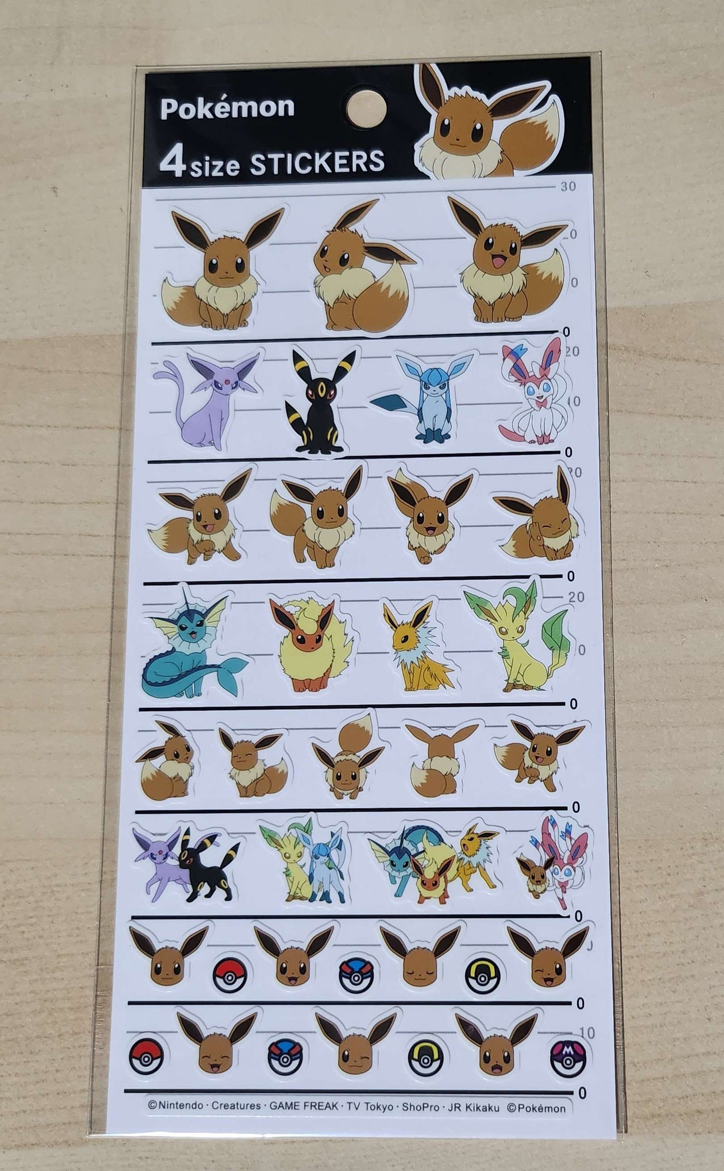 Pokemon Sticker - Eevee & Evolutions