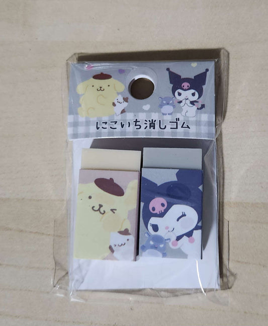 Sanrio Erasers - Pom Pom Purin & Kuromi