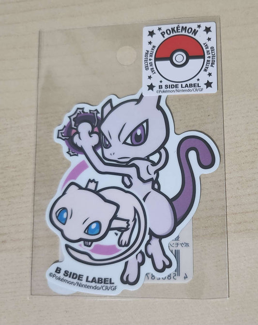 B-Side Label Pokemon Sticker - Mewtwo & Mew