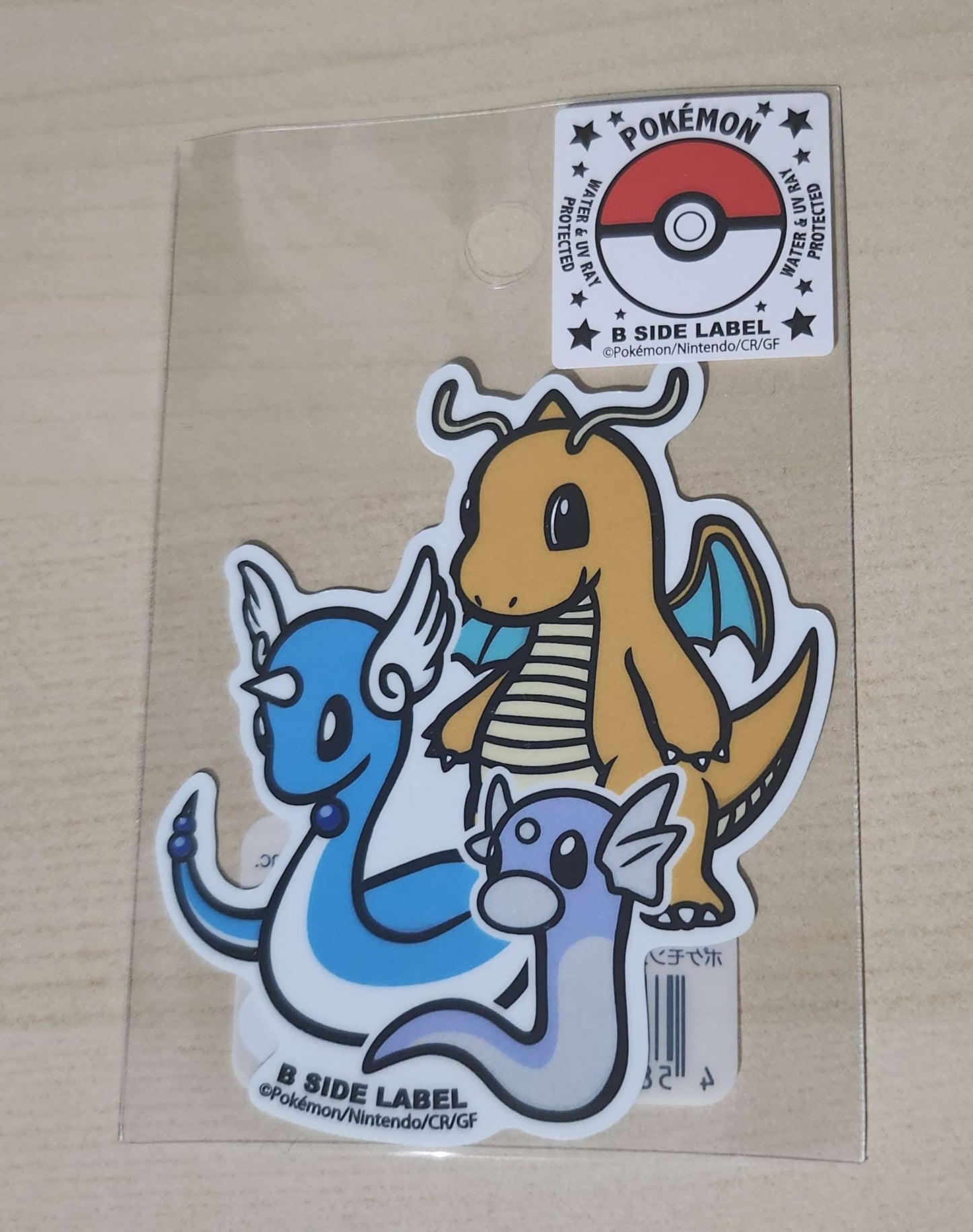 B-Side Label Pokemon Sticker - Dragonite & Dragonair & Dratini