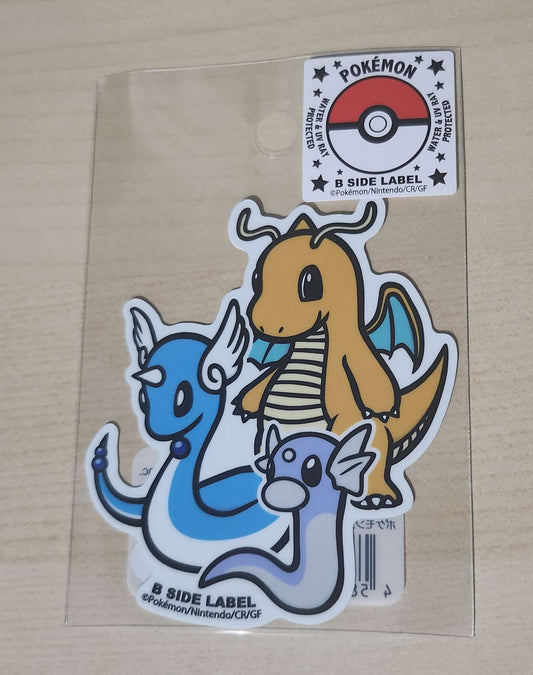 B-Side Label Pokemon Sticker - Dragonite & Dragonair & Dratini