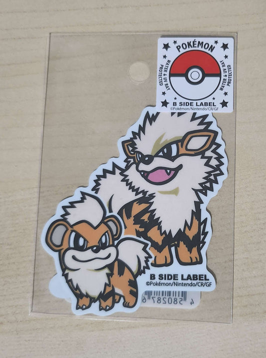 B-Side Label Pokemon Sticker - Arcanine & Growlithe