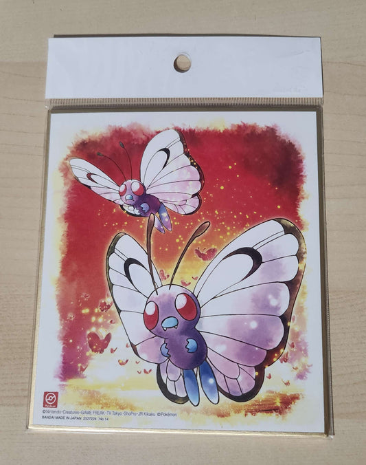 Pokemon Shikishi Gold Board - Butterfree