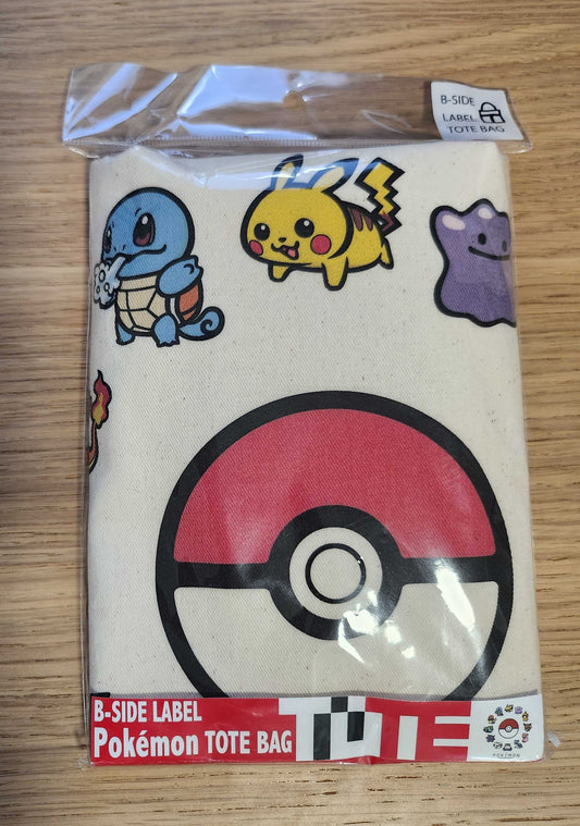 Pokemon B-Side Label Tote Bag