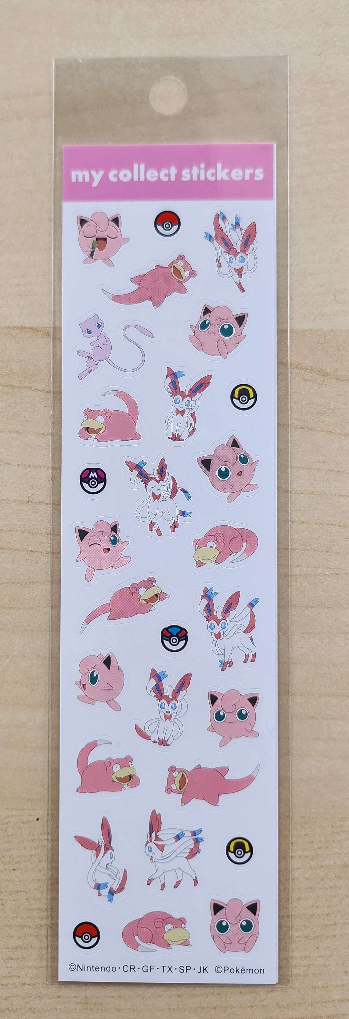 Pokemon Sticker Set - Sylveon, Jigglypuff, Mew, etc.