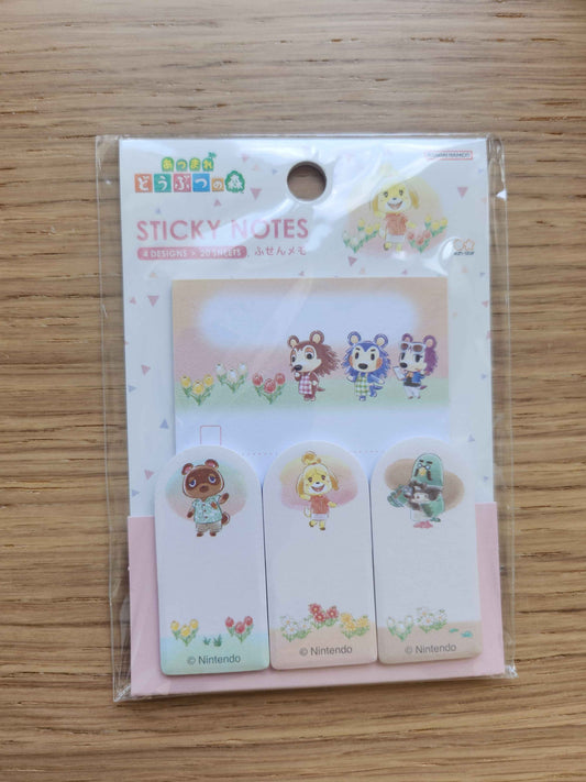 Animal Crossing 4 Design Sticky Note Set