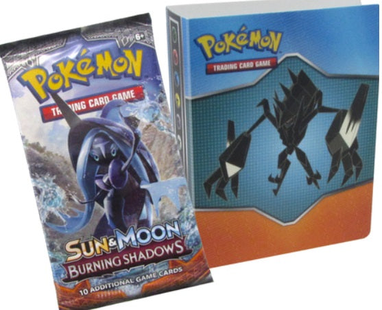 Pokemon Burning Shadows Booster Pack + Portfolio