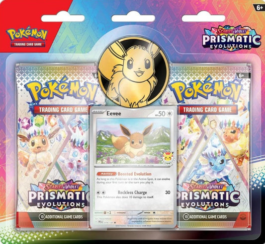 Pokemon Prismatic Evolutions Eevee 2-Pack Blister (Sealed)