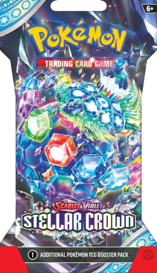 Pokemon Stellar Crown Sleeved Booster Pack (Live-Break/Open on Twitch)