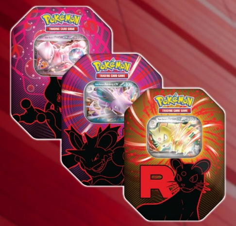 Pokemon Team Rocket Tins Set of 3 - Sealed