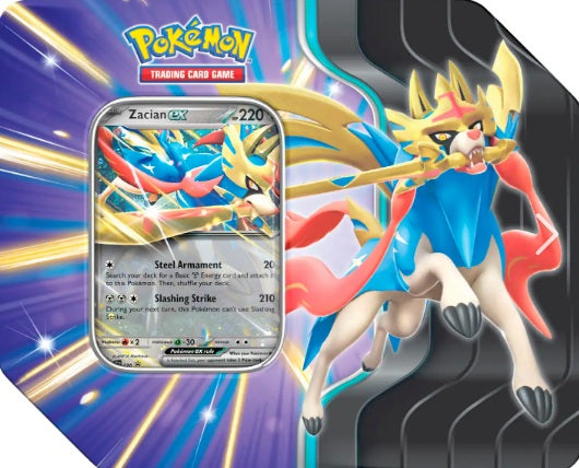 Pokemon Slashing Legends Tin Zacian - Sealed