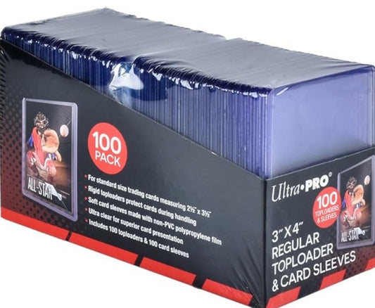 Supplies - Ultra Pro 100 Toploaders & 100 Sleeves